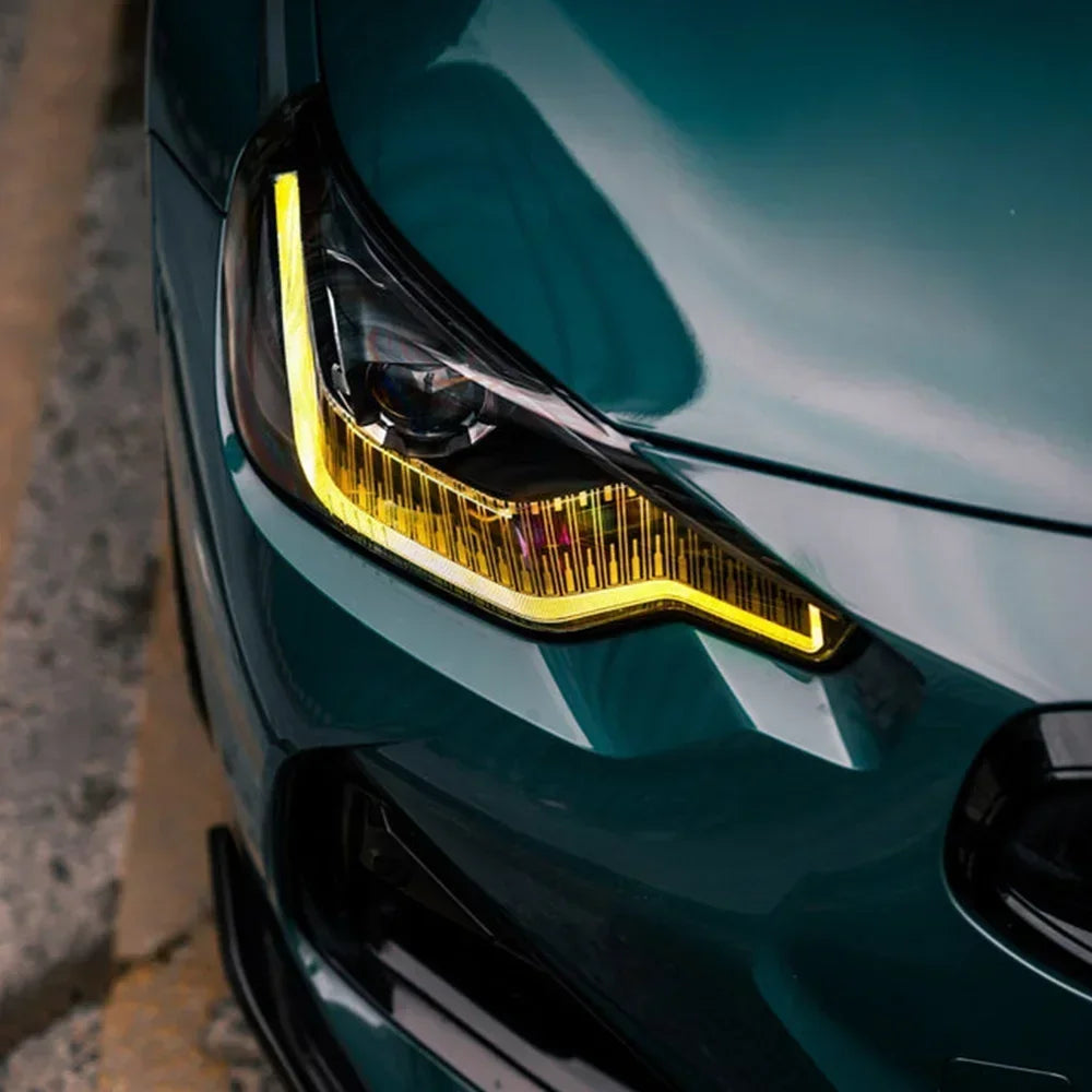 CSL Lemon Yellow DRL Daylight LED Chips For 2022 2023 2024 BMW 2 Series G87 G42 M2 M240I Refit Angel Eyes Daytime Running Light