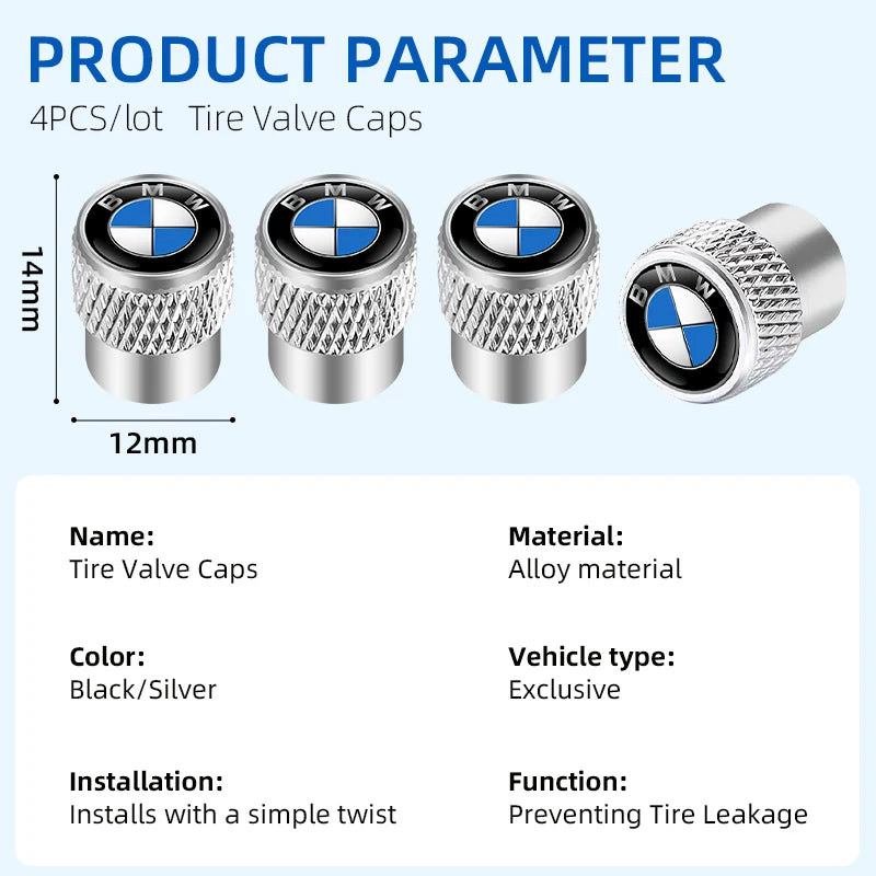 BMW ALUMINUM VALVE CAPS