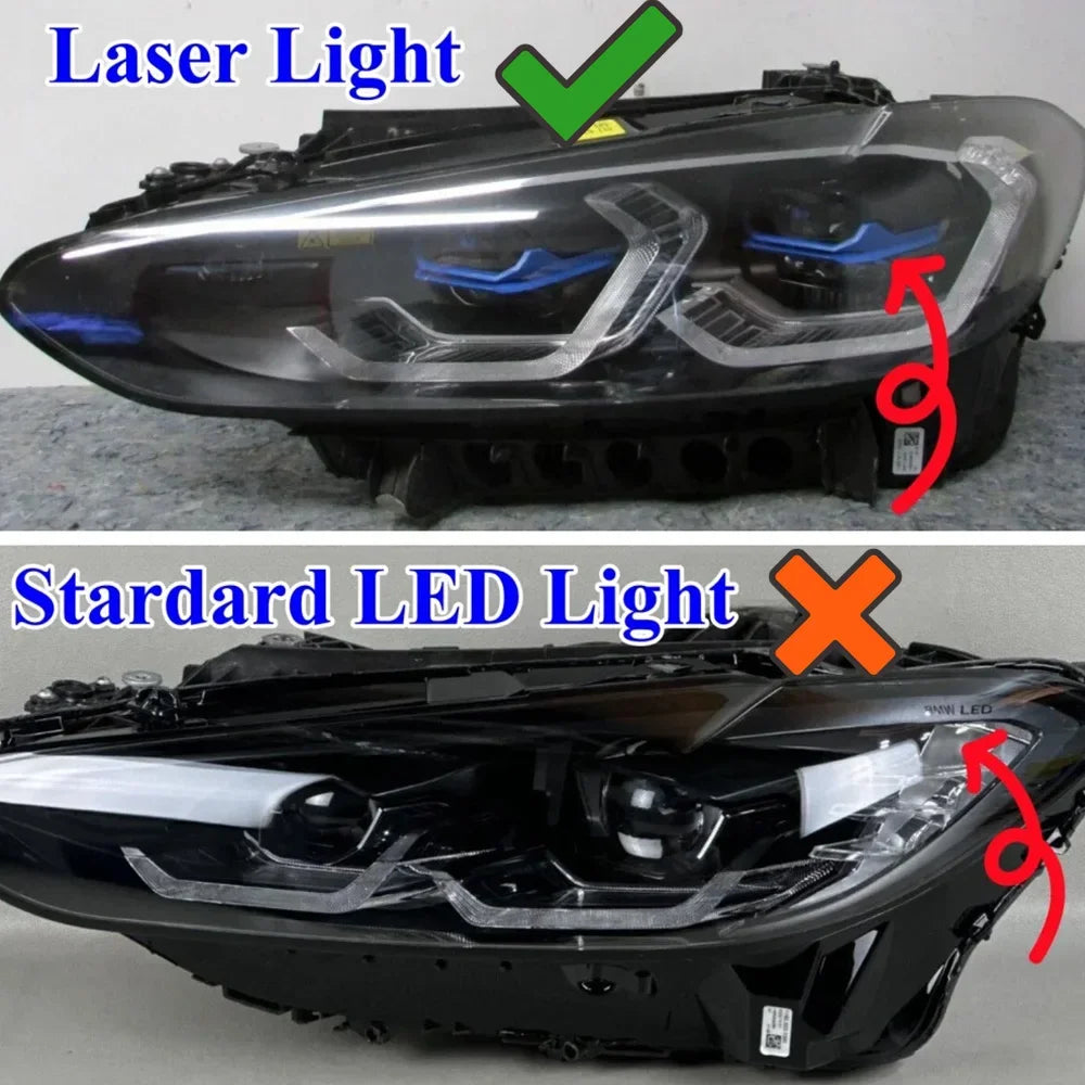 RGB    Blue Red  RGBW DRL LED Unit Fit For 2022 BMW M3 M4 G22 G23 G26 G80 G82 430i M440i Laser Headlight Daytime Running Light