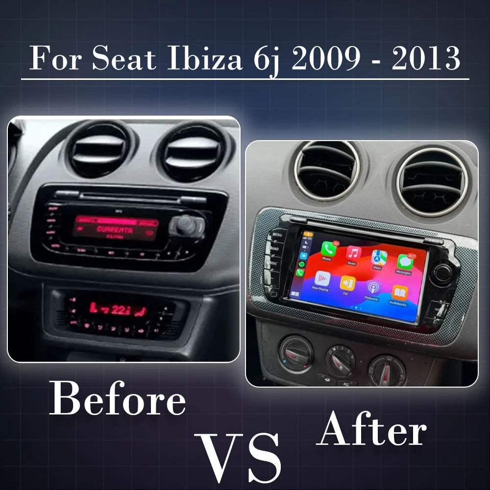 Seat ibiza 6j / cupra Wireless Apple CarPlay Android Auto Multimedia System | Plug & Play Android Display
